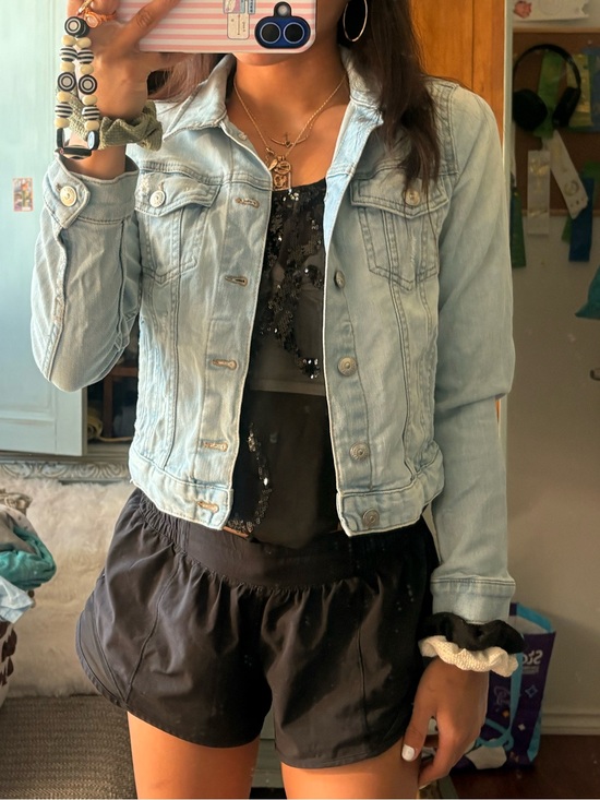 H&M Jackets & Blazers - H&M Light Blue Denim Jean Jacket